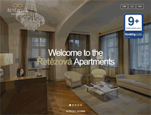 Tablet Screenshot of apartments-retezova.com